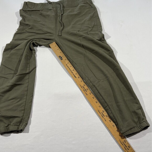 James Perse Womans Sweatpants Joggers Green French Terry WXAH1930CU Sz 3 L - Picture 6 of 11